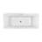 71" Streamline Freestanding Soaking Acrylic Bathtub With Drain and Bamboo Tray-74035734