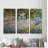 "Irises in Garden" Multi-Piece Painting Print by Claude Monet-1854959992