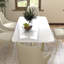 Chaise d'appoint en velours blanc