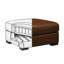 Iljan Square Leather Ottoman