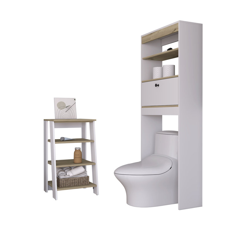 Gerianna Freestanding Bathroom Storage Furniture Set