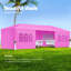Pavillon de jardin 10 pi x 30 pi avec 8 parois latérales amovibles couleur rose-123203275