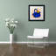 Gallucci, «Flower Purse Yellow on Blue» par Roderick Stevens, impression encadrée-69760882-13606561-13606560