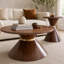 Ensemble de 2 tables basses rondes tendance