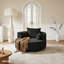 Fauteuil d'appoint pivotant à 360 ° avec 3 coussins amovibles-305425020