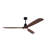 Hot sales 72 Inch Modern Black Ceiling Fan With Light 3 Solid Wood Blades Remote Control Reversible DC Motor With Dimmable LED-117542407-117542406