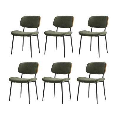 Ensemble de chaises de salle à manger à coussin de siège moderne en tissu l 20,75 po Balloo