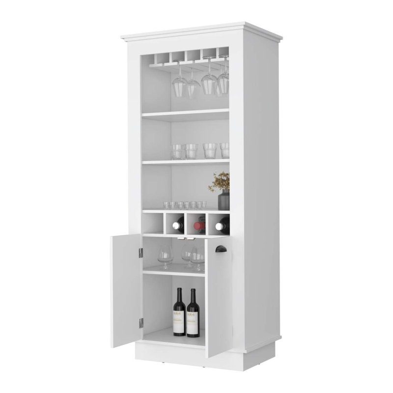 Armoire-bar à vin Tyler, Blanc