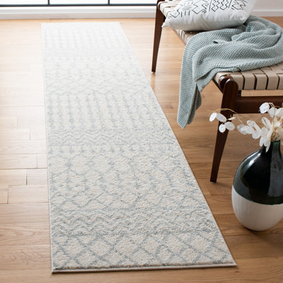 Tapis ivoire / gris clair Delong Southwestern