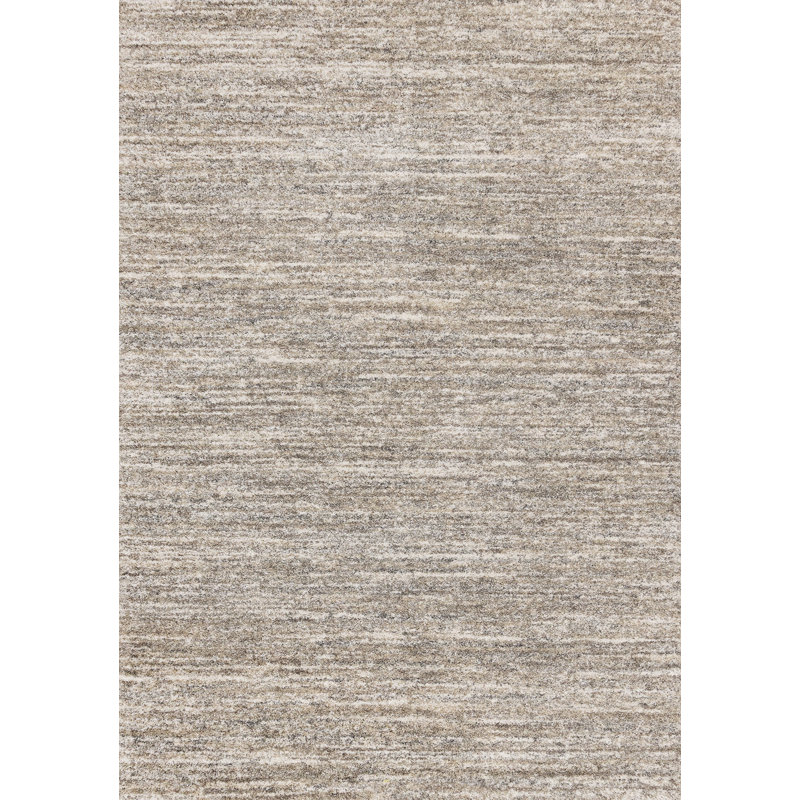 Tapis abstrait gris et brun 5 pi x 8 pi