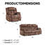 Ensemble 2 pièces de salon inclinable manuel en microfibre moderne-451339620-451339626