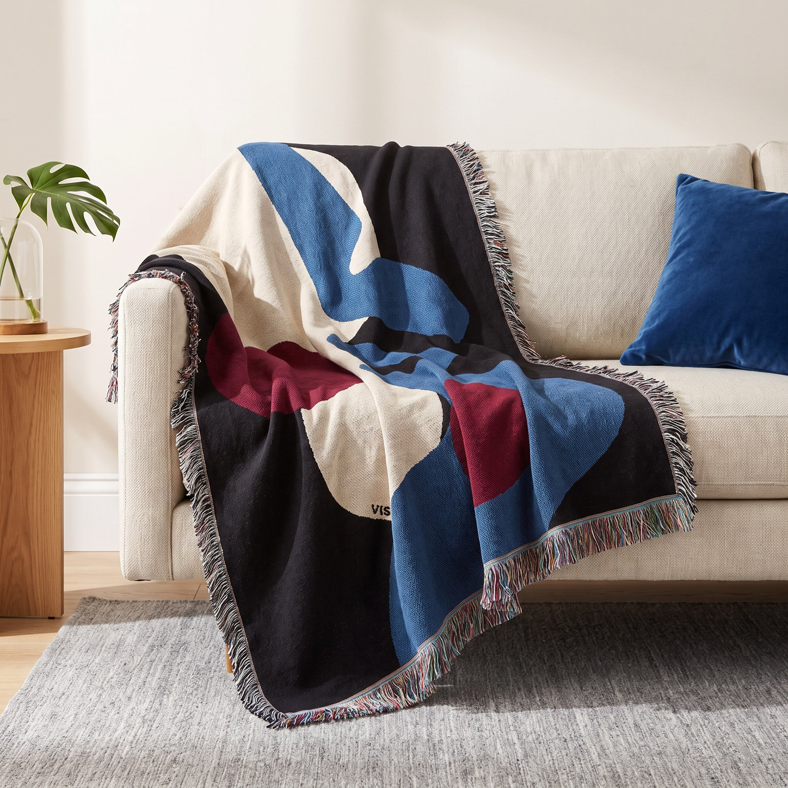VISO Striped Tapestry Throw Blanket