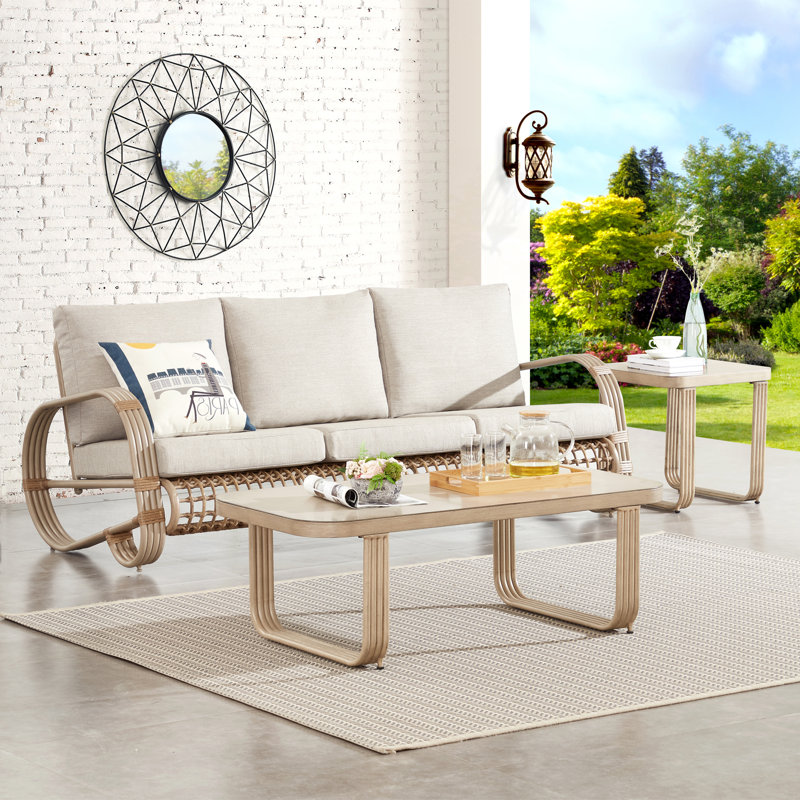 Spy 3 Piece Sofa Seating Group with Cushions
