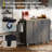 Kitchen Cart With Rubber Wood - & Attractive Modern Island Storage Shelf Organize Efficiently-1078941823