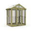 Total Sheds 6ft x 4ft Apex Glass Greenhouse - Horticultural Glass - Pressure Treated Timber - UK Manufactured