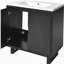 Ensemble de meuble-lavabo de 30 po avec lavabo, armoire combinée, armoire de rangement pour salle de bain et structure en bois massif-120406473