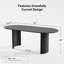 Oval Wood Dining Table with 2 Legs-1611329678-1611329672