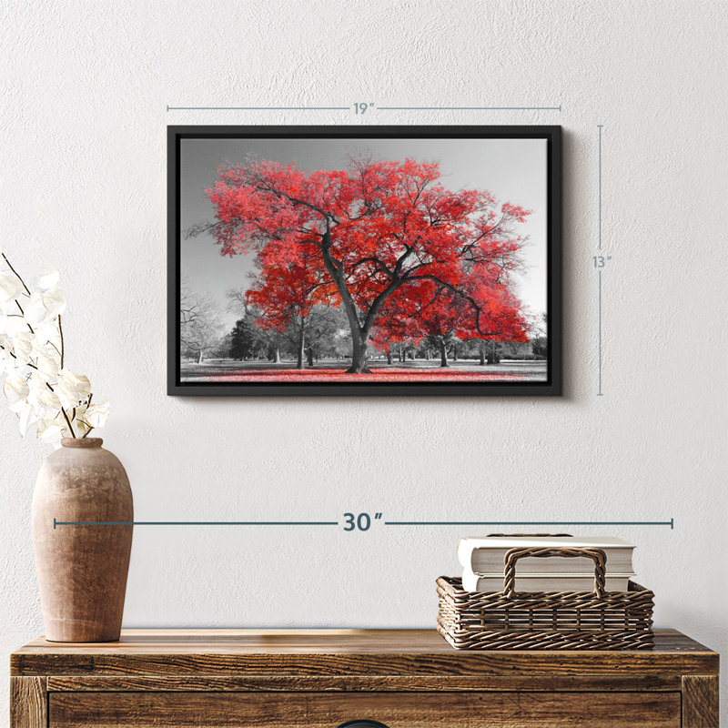 " Red Tree ", 19" H x 13" W