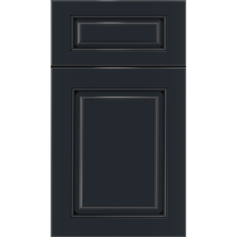 Échantillon de porte d'accès à la forêt, Bronze industriel avec glacis noir, Érable