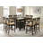 Damian Square Counter Height Dining Table Cappuccino