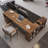 Light-walnut L-Shaped Solid Wood desks-107520323-107520324