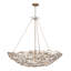 Luminaire suspendu inversé Ethereal Rose - dégradé doré Havana - l 40 po x H 38 po