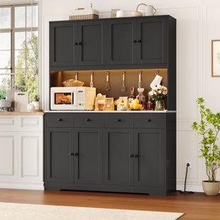 72.4" Kitchen Pantry Cabinet