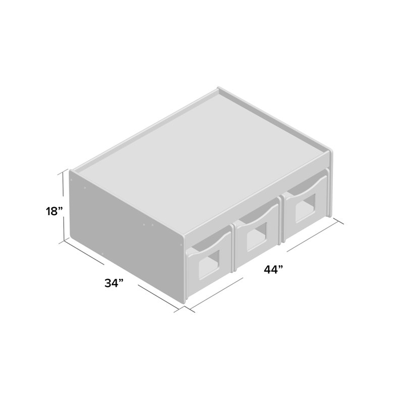 Activity Island Cubby with Table Only