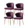 Axia 4 Piece Tufted Velvet Wing Back Side Chair Set