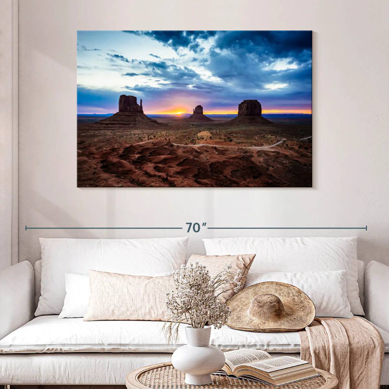 Alvord Monument Valley Desert Sunset, H 32 po x l 48 po