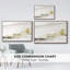 Toile tendue avec cadre doré Gold on the Horizon II-94355260-94355261