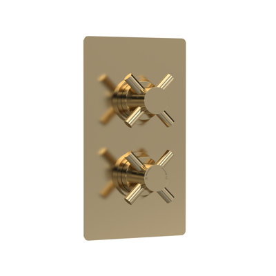 Tec Crosshead Double Concealed Diverter Shower Valve