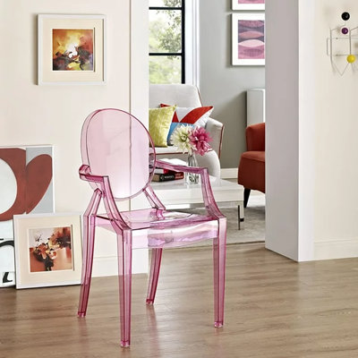 King Louis Back Stacking Arm Chair