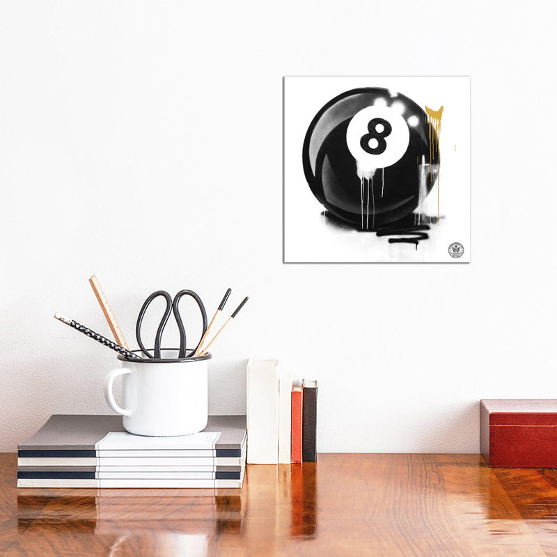 Lucky 8 Ball - Wrapped Canvas Painting, 30.48cm H x 30.48cm W x 1.905cm D
