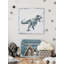 «Dino agressif», reproduction sur toile tendue-976312393