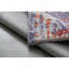 Tapis gris et rouille à motif abstrait lavable à la machine-1169951415
