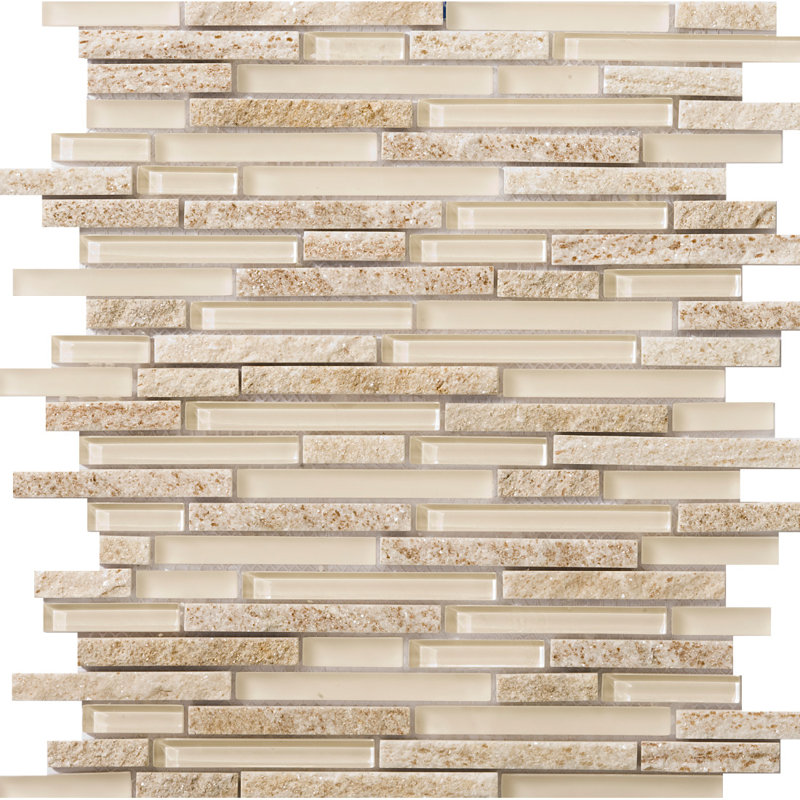 Lucente Campo 12 in. x 13 in. Glossy/Matte Glass Wall Tile (10.72 sq. ft./Case), Servolo