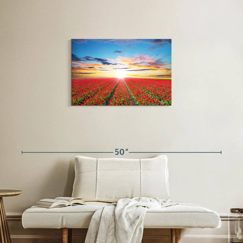 Harnek Tulip Field Sunshine, 20" H x 30" W