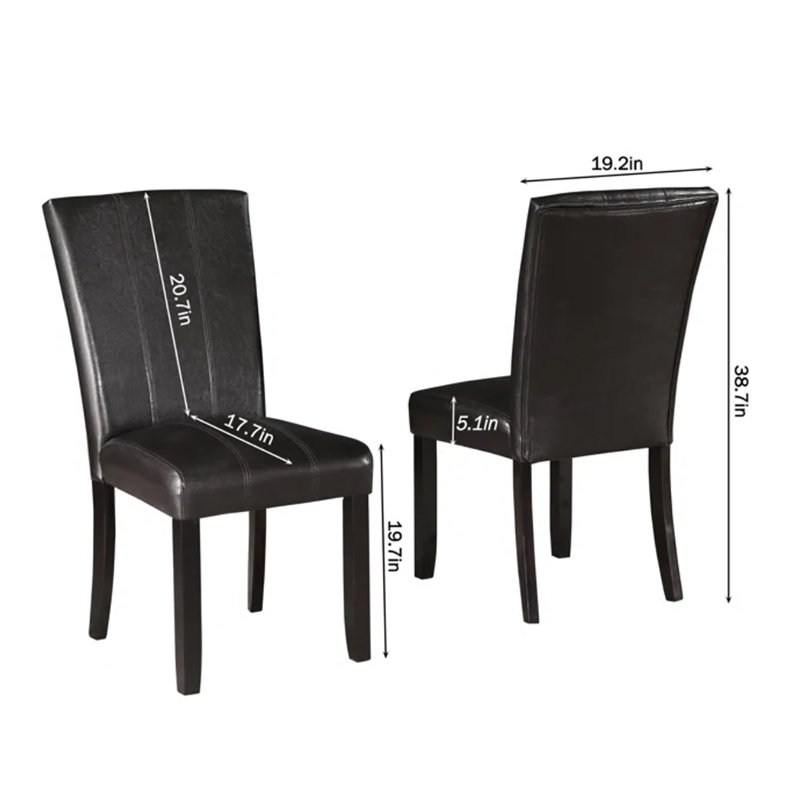 Faux Leather Upholstered Upholstered Dining Chair