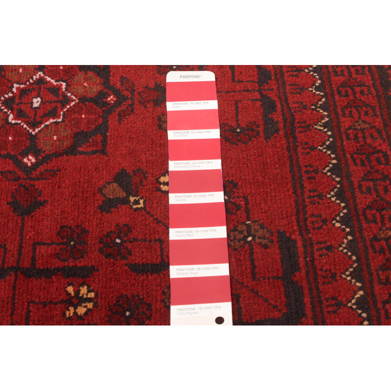 Tapis unique en laine noué à la main 4 pi 9 po x 6 pi 4 po nouvel âge Morne