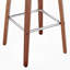 Tabouret tournant 26 "en similicuir et bois de noyer-132075802-132075876