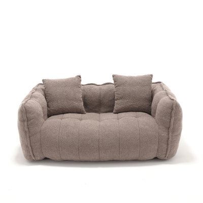Two-Person Soft Beanbag Chair with High Resilience Foam for Games Reading TV