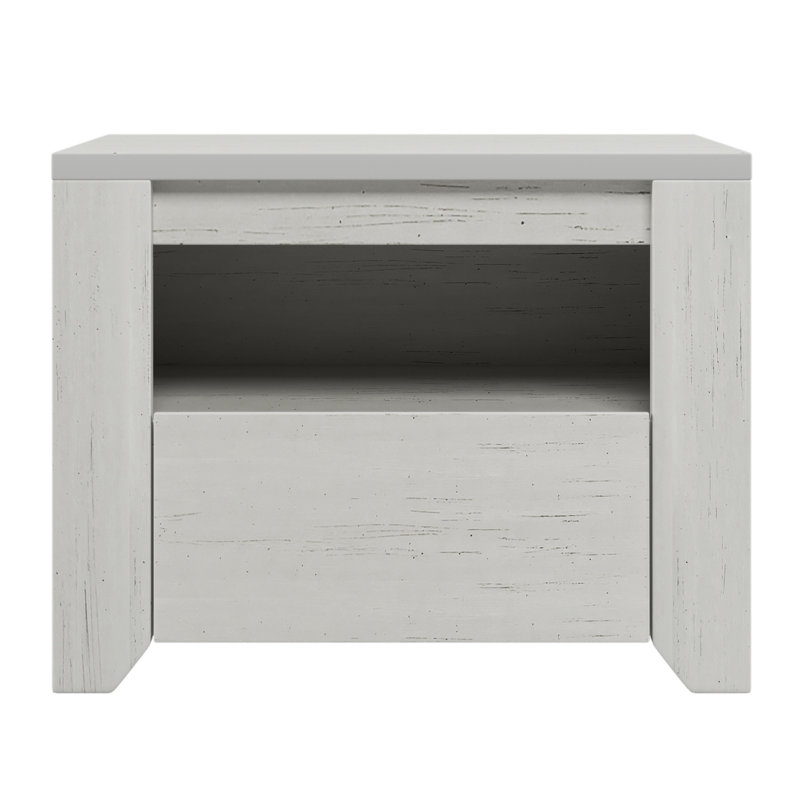 Table de chevet en bois manufacturé Bassima