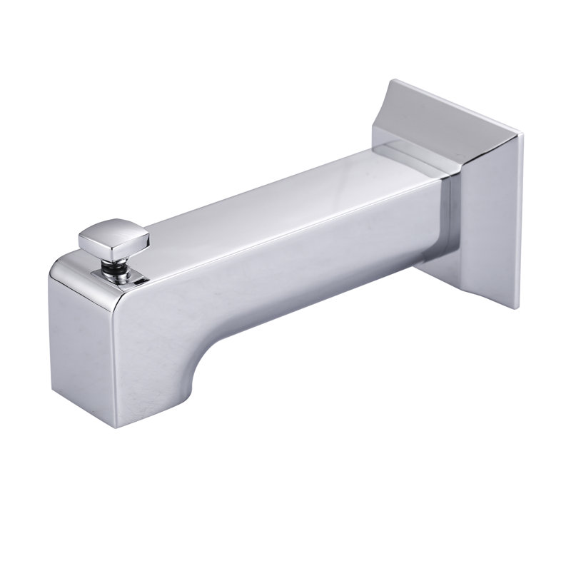 Universal 6.26 In Tub Spout Replacement Tub Spout With Diverter In Polished Chrome
