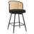 Cane Back Swivel Upholstered Stool-310099299-310099296-323371339