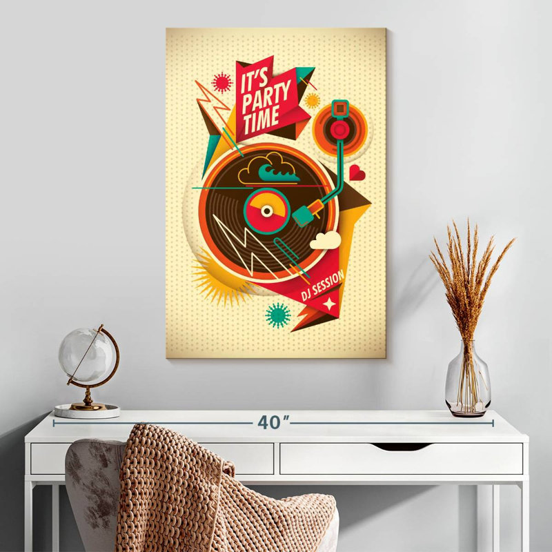 Abarca It's Party Time, 30" H x 20" W