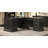 Cashawn L-Shaped Executive Desk with Power Outlet