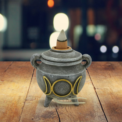 3"H Gray Witch Pot BackFlow