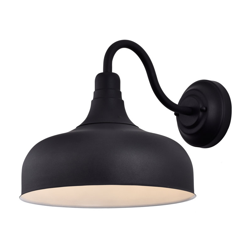 UV Resistant 11.75"W Black Dimmable LED Outdoor Barn Light
