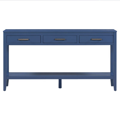 62.2'' Farmhouse Entryway Table With 3 Drawers
